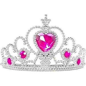 Anna kroon roze steen / tiara bij Anna of Elsa Prinsessen jurk verkleedkleren meisje