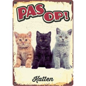 PLENTY GIFTS | Plenty Gifts Waakbord Blik Katten