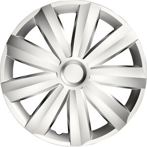 Carpoint Wieldoppen Venture 16 Inch Abs Zilver Set Van 4