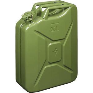 Pro Plus Jerrycan 20 liter - Metaal - Groen - UN- en TÜV/GS Gekeurd