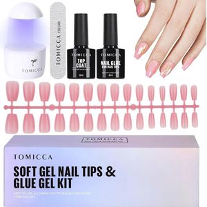 Gel Nagels Set met UV-lamp en Nageltips - Complete DIY Nagels