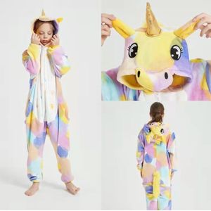 Onesie Eenhoorn/Unicorn Meisjes Pastel - Maat 86/92 - Verkleedkleren - Kostuum - Carnaval - Jumpsuit - Pyjama - Kerst
