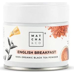 English Breakfast Black Tea Powder - Zwarte Thee - 30gr - ongeveer 60 kopjes