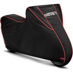 Motorhoes Waterdicht 300D Oxford voor Buiten Met Reflecterende Strips Regenbestendig Windbestendig Scooterhoes 265x105x125cm - Rood Motorhoes
