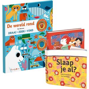 Voorleesboek en Zoekboek voor peuters - Voordeelpakket: Draai- en zoekboek + 10 verhaaltjes voor het slapengaan - Peuterboeken - Cadeau - Interactief speelgoed peuters - Kinderboeken jongen / meisje - 2 jaar / 3 jaar / 4 jaar