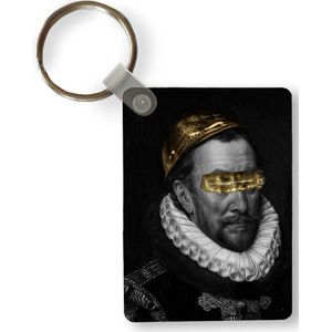 Sleutelhanger - Willem van Oranje - Adriaen Thomasz - Goud - Uitdeelcadeautjes - Plastic