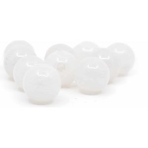 Edelsteen Losse Kralen Witte Jade – 10 stuks (10 mm)