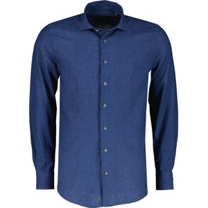 Nils Overhemd - Slim Fit - Blauw - L