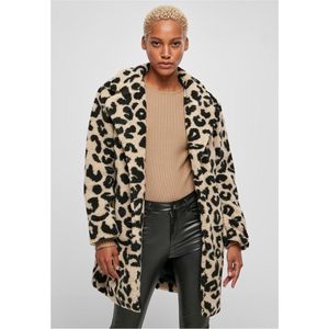 Urban Classics - Oversized AOP Leopard Sherpa Jas - XS - Multicolours