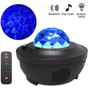 Galaxy Lamp Projector met afstandsbediening - Galaxy Sterrenhemel - Bluetooth - Plafond Projector - Sterrenlamp - Sterrenhemel Lamp - 21 Diverse Projecties - Starry Projector Light - Sterren Galaxy Projector - Sterrenprojector - Sterrenlamp