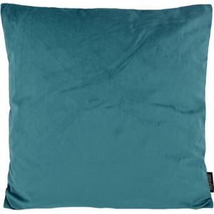Velvet Petrol Kussenhoes | Fluweel - Polyester | 45 x 45 cm | Blauw - Groen