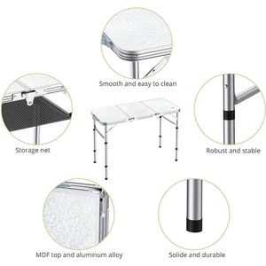 Campingtafel, opvouwbaar, klaptafel,draagvermogen en stabiliteit, ‎40.2 x 87.5 x 68.5 cm