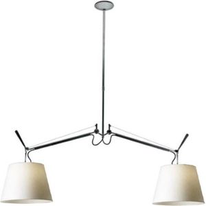 Artemide Tolomeo Due Bracci hanglamp Ø 36 cm perkament