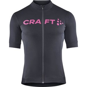 Craft Fietsshirt Korte Mouwen Heren Grijs Roze - ESSENCE JERSEY M ASPHALT ROXO-L