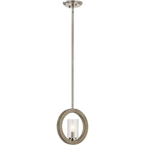 Kichler LED Pendelarmatuur Grand Bank | 1X E14 Max 40W | Dimbaar | Distressed Antique Grey