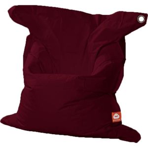 Whoober rechthoek zitzak St. Tropez XL outdoor bordeaux rood - Wasbaar - Voor binnen en buiten