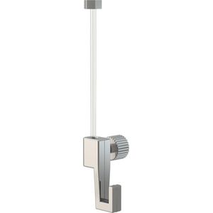 Artiteq Perlon draad met glijder en 4kg schroefhaak | 2mtr