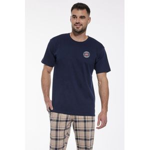 Cornette Katoenen Pyjama Heren Volwassenen | Korte Mouw Lange Broek | Canada 136/166 5XL