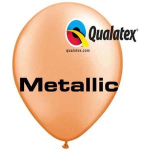 Qualatex Ballonnen Metallic Mandarin Oranje 30 cm 25 stuks