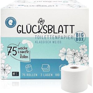 Toiletpapier 3-laags - 75 Rollen x 180 Vellen - Zacht en Duurzaam - Grote Verpakking
