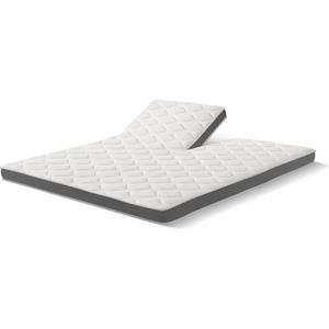 Cloudtemp Split Topper - Medisch erkend -Tweepersoons 160x190 - Aanpasbaar - Wasbaar - NASA traagschuim - Pocketvering - Koudschuim - Bamboe - Luxe Topper - Premium kwaliteit