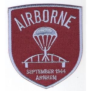 Airborne patch Brug schildvorm 8 cm