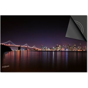 Inductie beschermer 83x51,5 - afdekplaat inductie mat - Dietrix Kookplaat beschermer - Base - Steden - San Francisco Stad Kleur