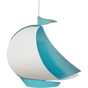 R&M Coudert Kinderlamp Hanglamp Zeilboot Turquoise 43cm