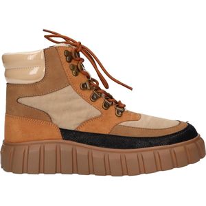 La Strada Hoge sneaker combi tan dames - maat 39