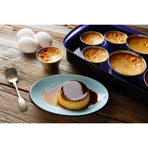 Puddingvorm - roestvrij staal - set van 12 - diameter - 9 cm