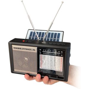 Tip: Noodradio wereldontvanger met XL zonnepaneel en bluetooth