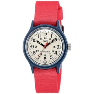 Timex Mk1 TW2U84300 Horloge - Textiel - Rood - Ø 36 mm