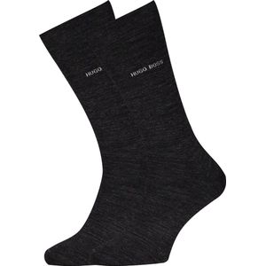 HUGO BOSS John uni (1-pack) - herensokken wol met katoen - antraciet - Maat: 47-50