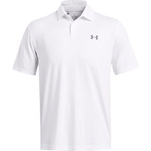 Under Armour T2G Polo - Golfpolo Voor Heren - Wit/Grijs - XL