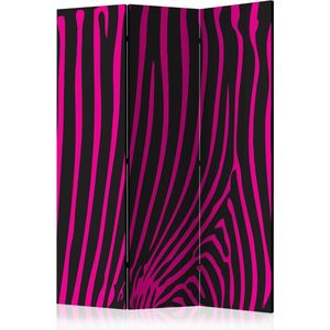 Kamerscherm - Scheidingswand - Vouwscherm - Zebra pattern (violet) [Room Dividers] 135x172 - Artgeist Vouwscherm