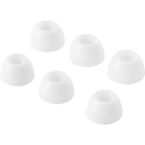 Zachte Siliconen Oordopjes Geluidsisolerend S M L Compatibel met Buds 2 SM R177 - 3 Paar Zachte Siliconen Oordopjes Tips (Wit)