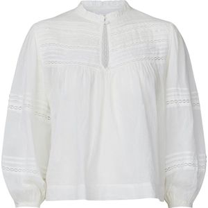 SISTERS POINT Unoa-ms - Dames Blouse - Off White - Maat XS