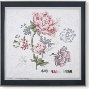 Laura Ashleys-sTapestry Floral - Canvas met details - 60x60 cm