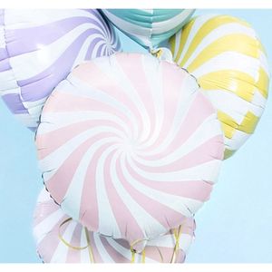 Folie ballon Candy - 45cm Pastel Roze - Partydeco