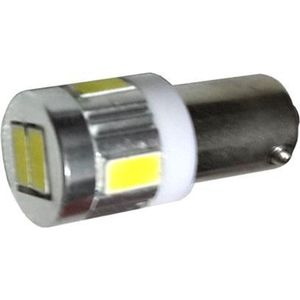 BA9S auto lamp 2 stuks | LED kentekenverlichting | 6-SMD xenon wit 6000K | 12V