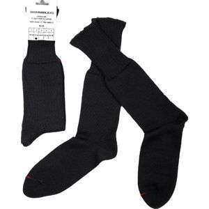 Leger sokken zwart 70% wol - Maat 43-44