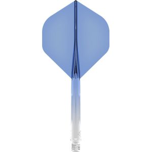 Mission Force 90 Gradient Transparent Blue NO2 - Dart Flights