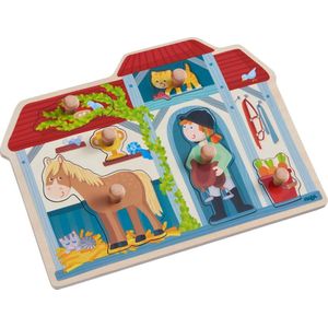 Haba - Inleg puzzel - In de paardenstal - 6st.