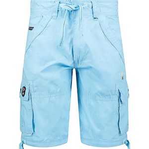 Geographical Norway Korte Broek Private Sky Blue - L
