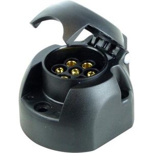 Stekkerdoos 7-polig 12V - Zwart - Voor Caravan, Aanhanger