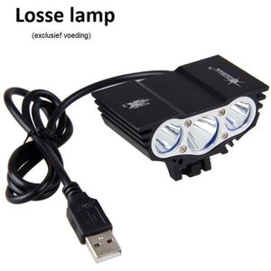 SolarStorm X3 USB MTB/race LED koplamp EXTREEM veel licht met 3x CREE T6 LED - USB aansluiting - (losse lamp zonder voeding)