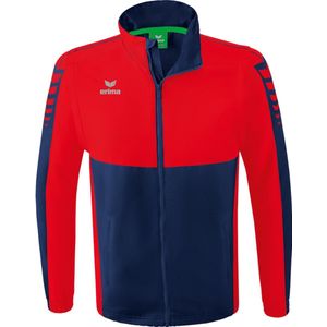 Erima Six Wings Jack Met Afneembare Mouwen Heren - New Navy / Rood | Maat: L