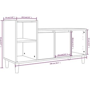 vidaXL-Tv-meubel-100x35x55-cm-bewerkt-hout-sonoma-eikenkleurig