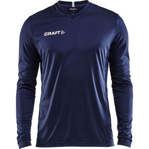 Craft Squad Jersey Solid LS Shirt Heren Sportshirt - Maat XL  - Mannen - blauw/wit