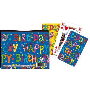 Speelkaarten - Happy birthday - In geschenkdoosje